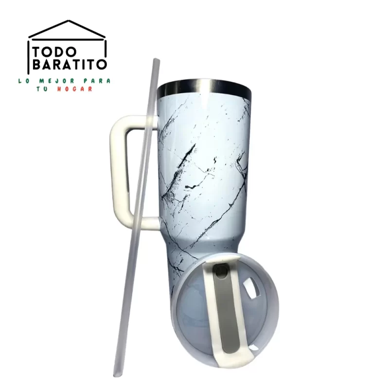 TERMO TIPO STANLEY MARMOLEADO 1200ML